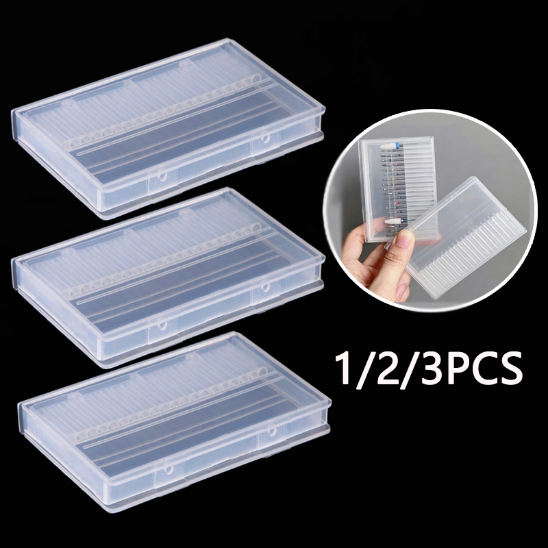 Gaming Accessories Rack - 1/2/3 adet 20 yuvalı şeffaf tırnak