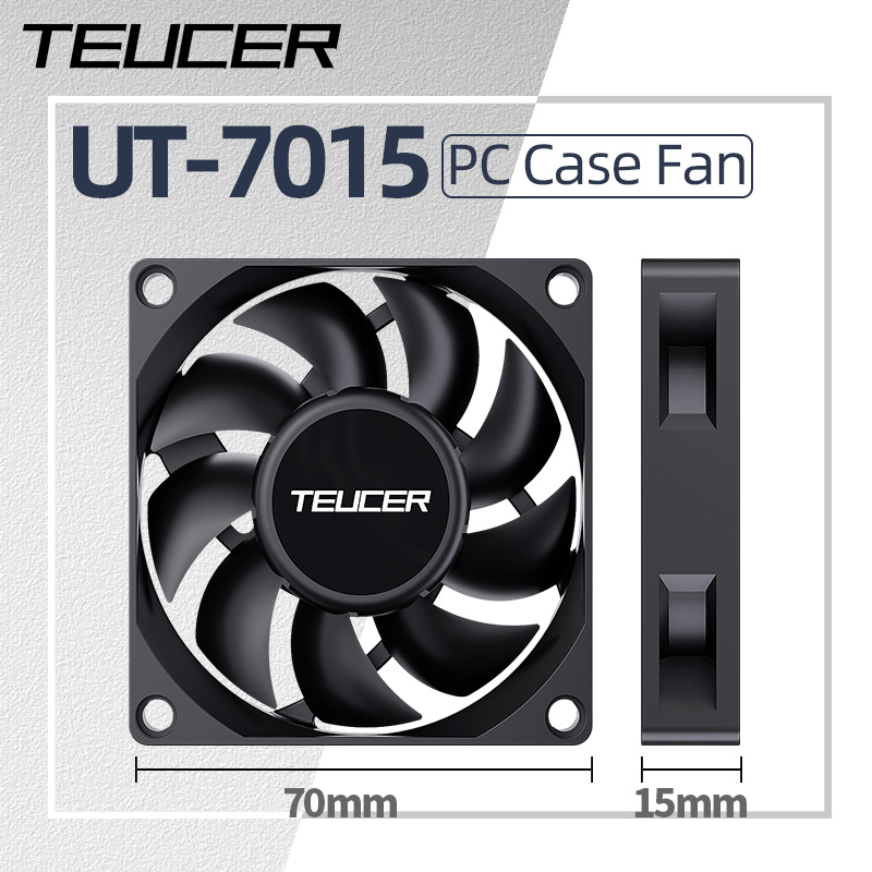 Gaming Accessories Rack - Teucer UT-7015 7cm Şasi Soğutma Fanı